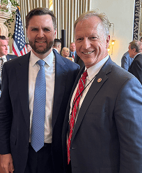 Kevin Hern at HernforSenate event with colleagues, promoting conservative values and political leadership.